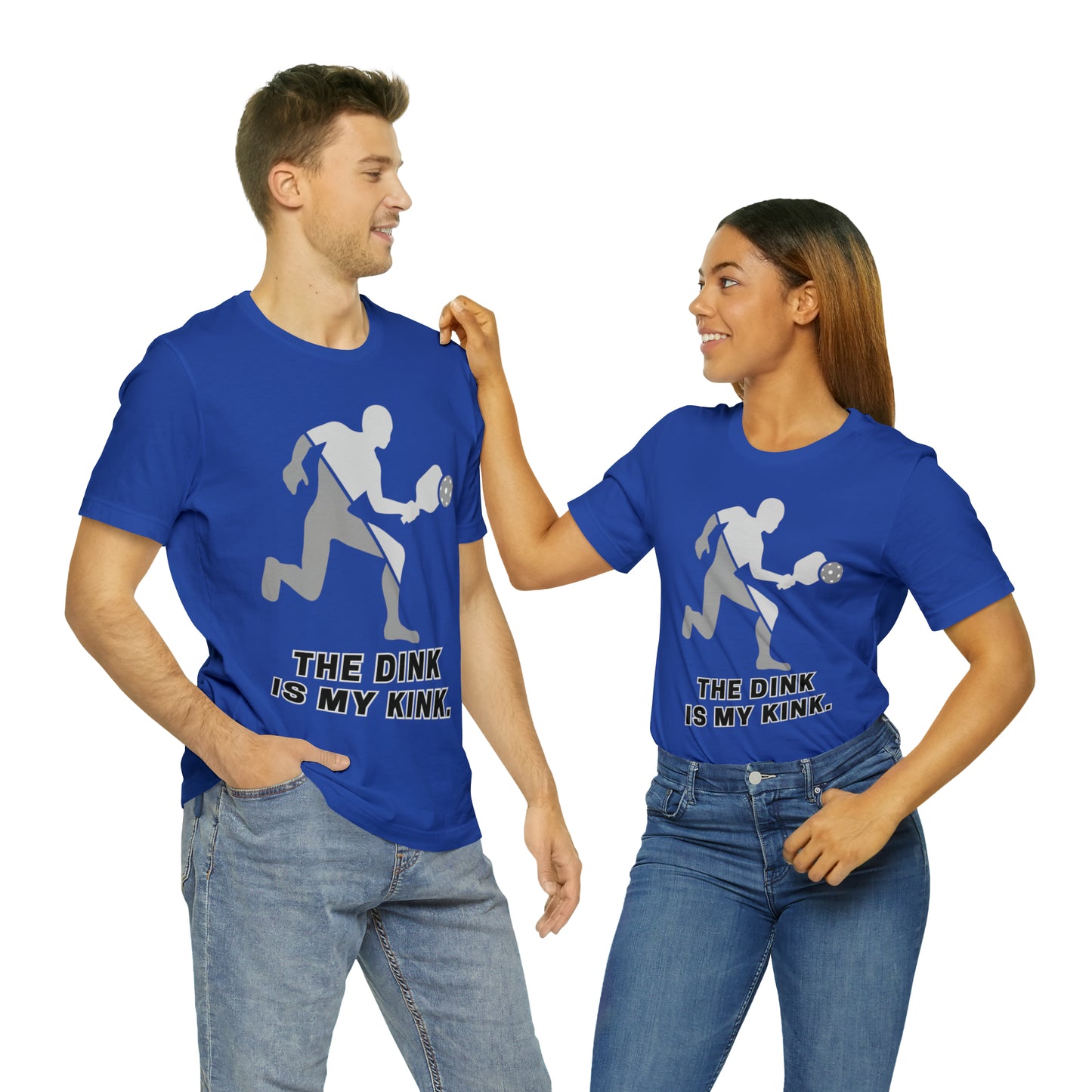 Pickleball Sports, The Dink Is My Kink- Adult, Regular Fit, Soft Cotton, Full Size Image, T-shirt
