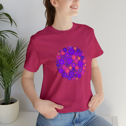 Colorful, Nature, Flowers- Adult, Regular Fit, Soft Cotton,  T-shirt