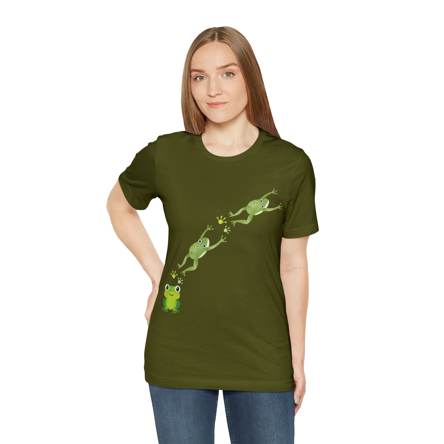 Frog Crossing- Adult, Regular Fit, Soft Cotton, T-shirt