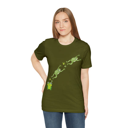 Frog Crossing- Adult, Regular Fit, Soft Cotton, T-shirt