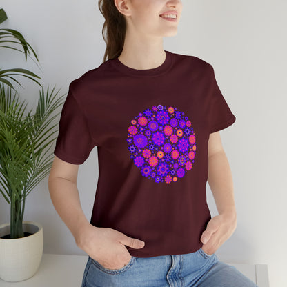 Colorful, Nature, Flowers- Adult, Regular Fit, Soft Cotton,  T-shirt