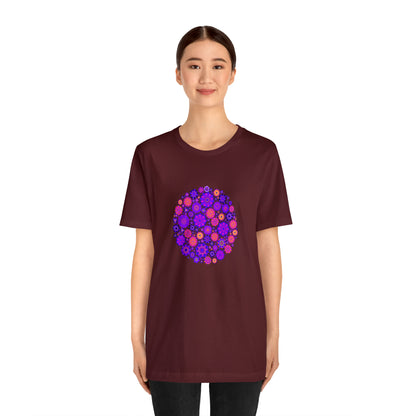 Colorful, Nature, Flowers- Adult, Regular Fit, Soft Cotton,  T-shirt