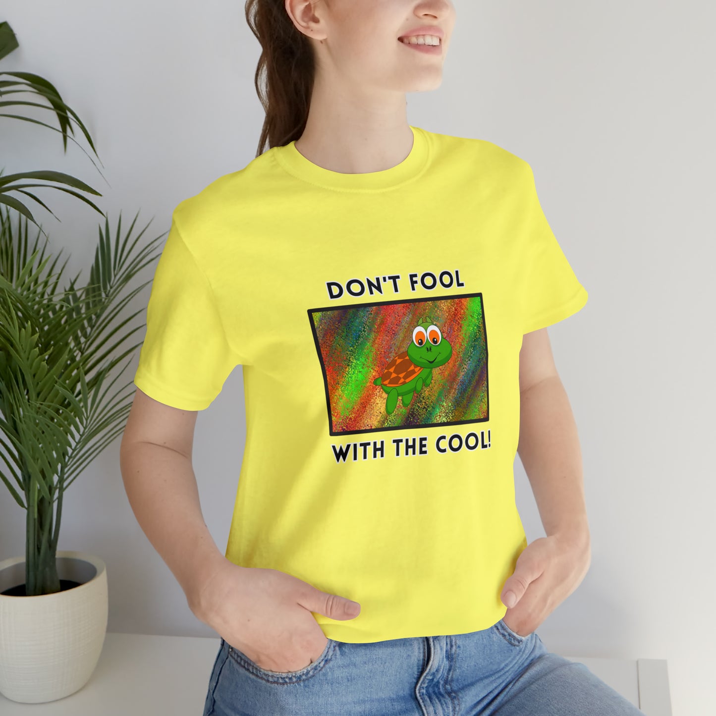 Turtle, Don't Fool With The Cool- Adult, Regular Fit, Soft Cotton, T-shirt