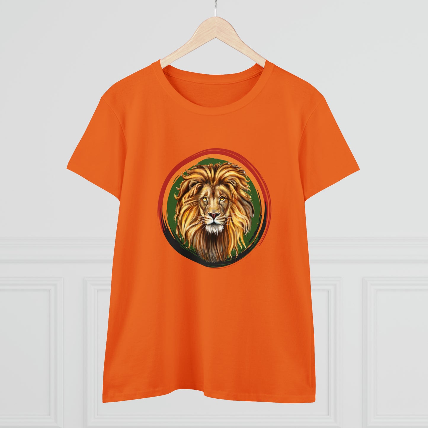 Lion, Animals, Felines (Wild Cats), Nature- Adult, Semi-fitted T-shirt