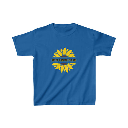 Nature, Plants, Flowers, Gardens, Never Enough Plants, Sunflowers- Kids, Child, Heavy Cotton T-shirt