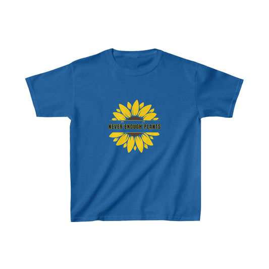 Nature, Plants, Flowers, Gardens, Never Enough Plants, Sunflowers- Kids, Child, Heavy Cotton T-shirt