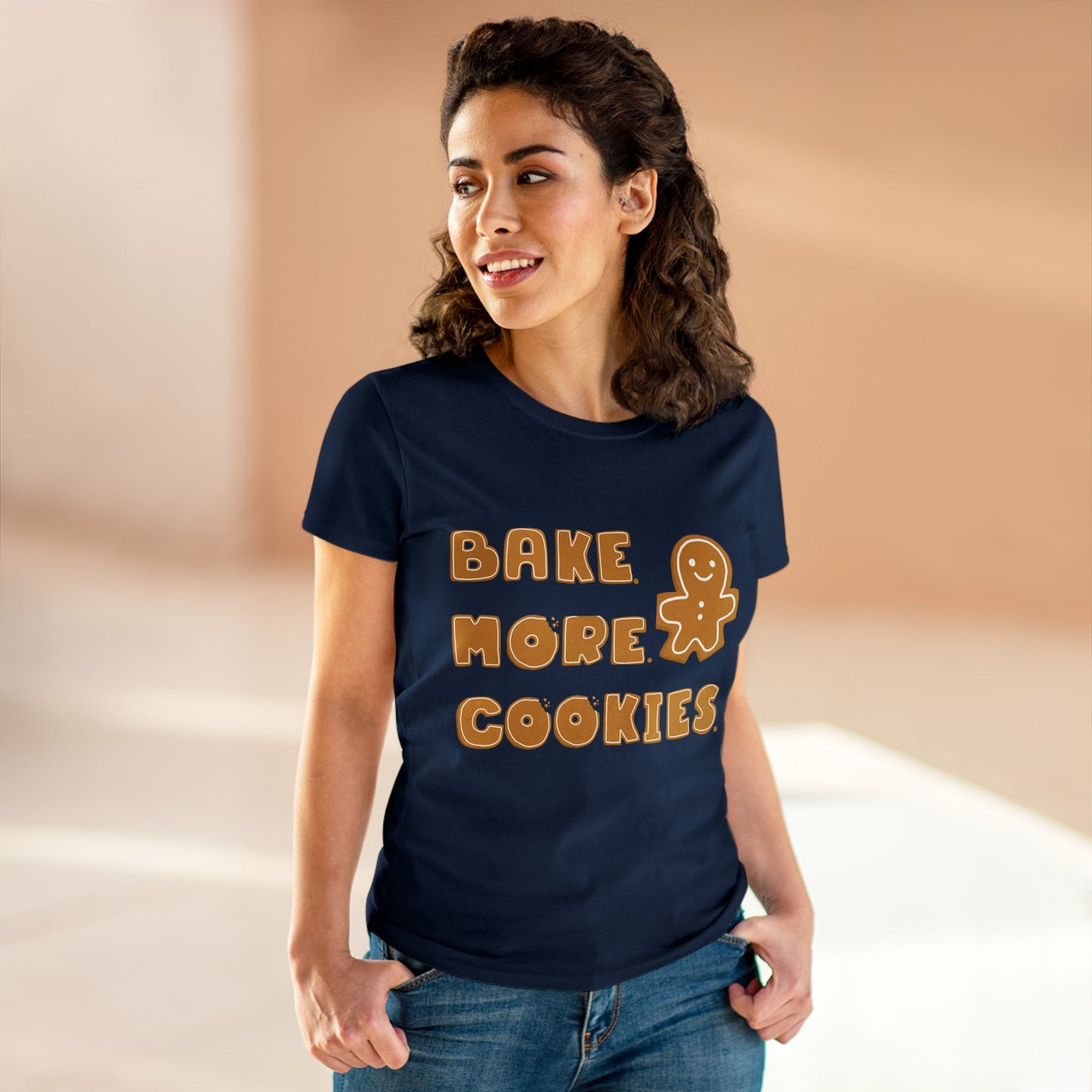 Hobby, Interests, Baking, Bake More Cookies Gingerbread, Things, Food- Adult, Semi-fitted, T-shirt
