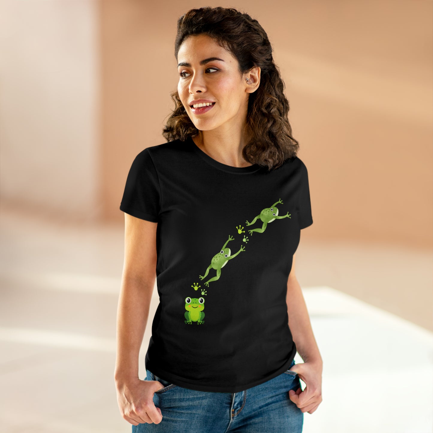 Frog Crossing- Adult, Semi-fitted, T-shirt