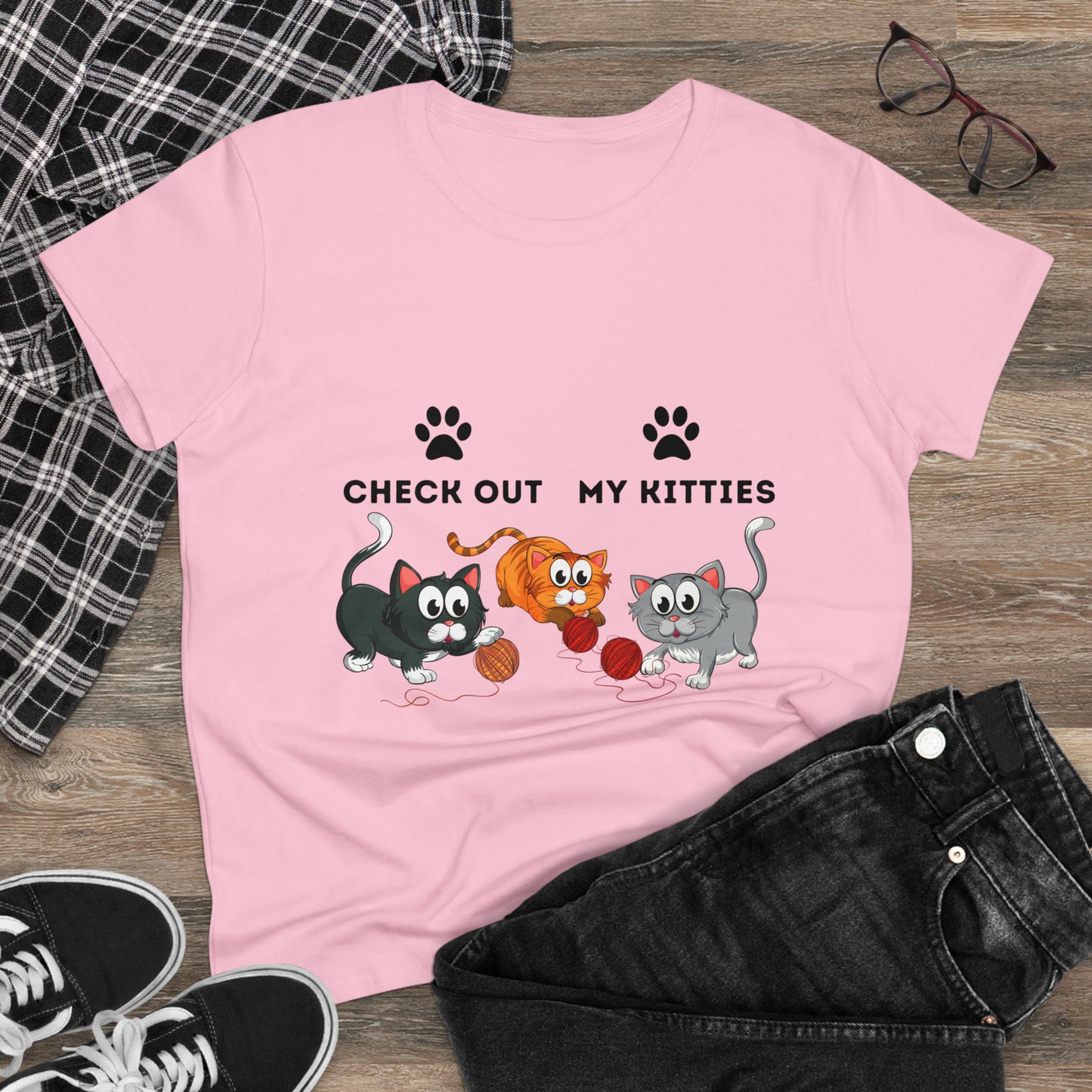 Kitty Cat T-Shirt / Check Out My Kitties Shirt / Unisex Jersey Short Sleeve Tee / Humorous Pet Clothes