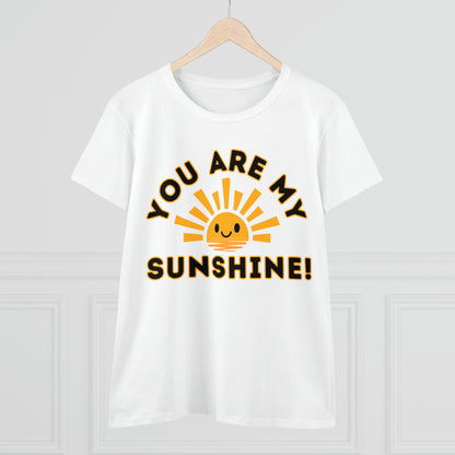 Positive, You Are My Sunshine, Happiness- Adult, Semi-fitted, Full Size Image, T-shirt