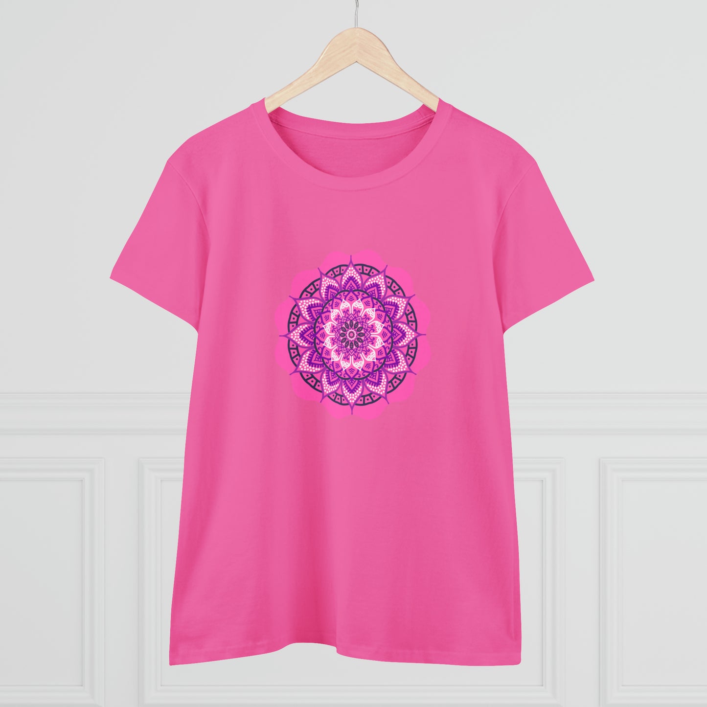 Colorful, Art, Nature, Flowers- Adult, Semi-fitted, T-shirt