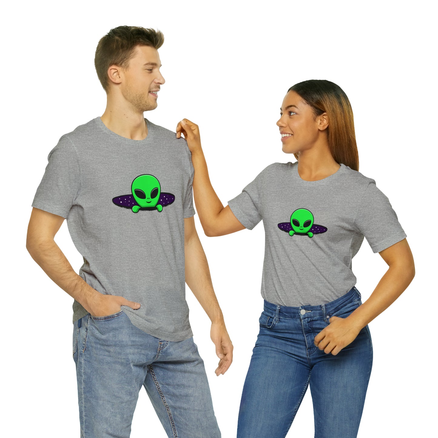 Fantasy, Alien Portal, Sci-fi, Aliens- Adult, Regular Fit, Soft Cotton, T-shirt