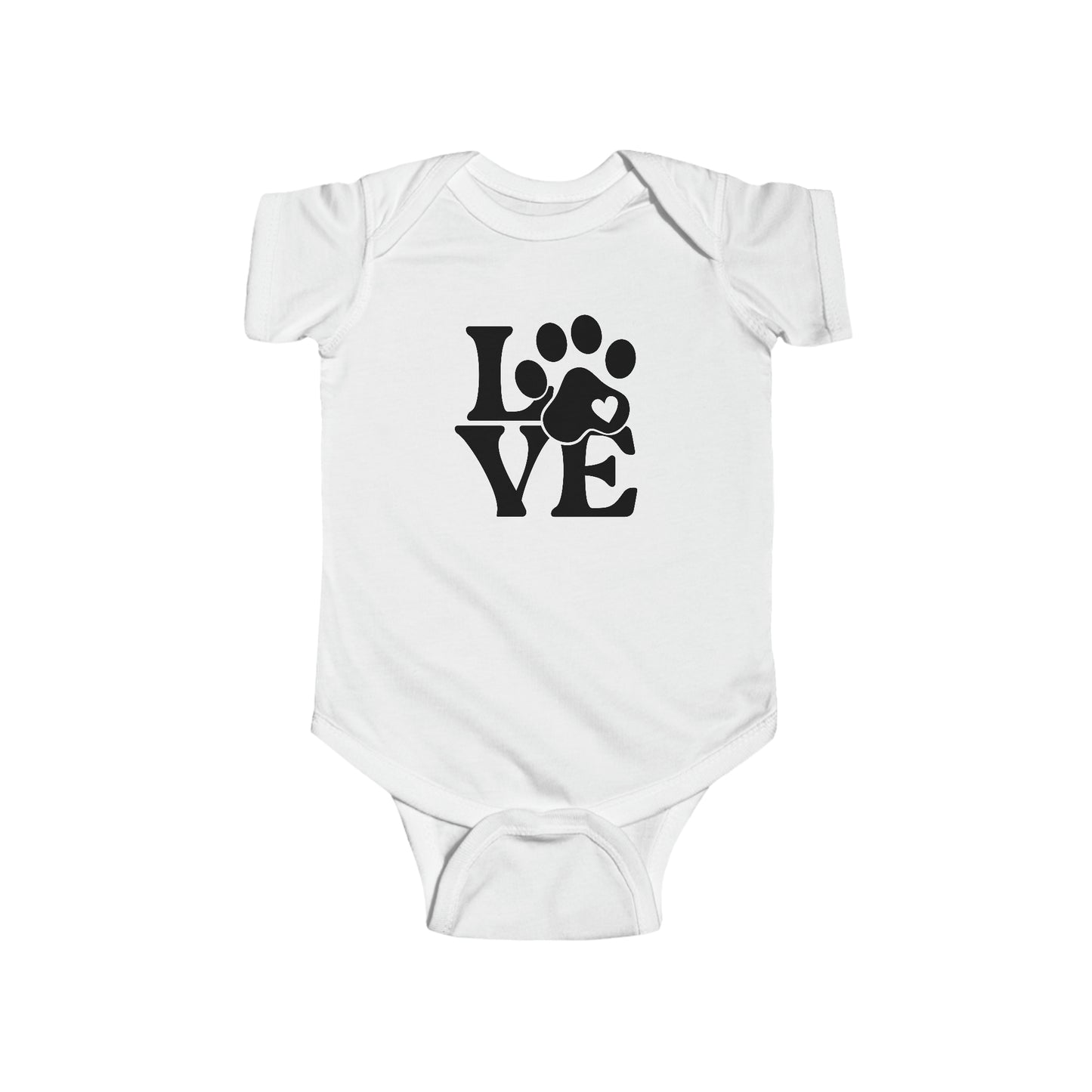 Dog, Love, Words, Animals- Baby, Infant, Toddler, Soft Cotton, Onesie