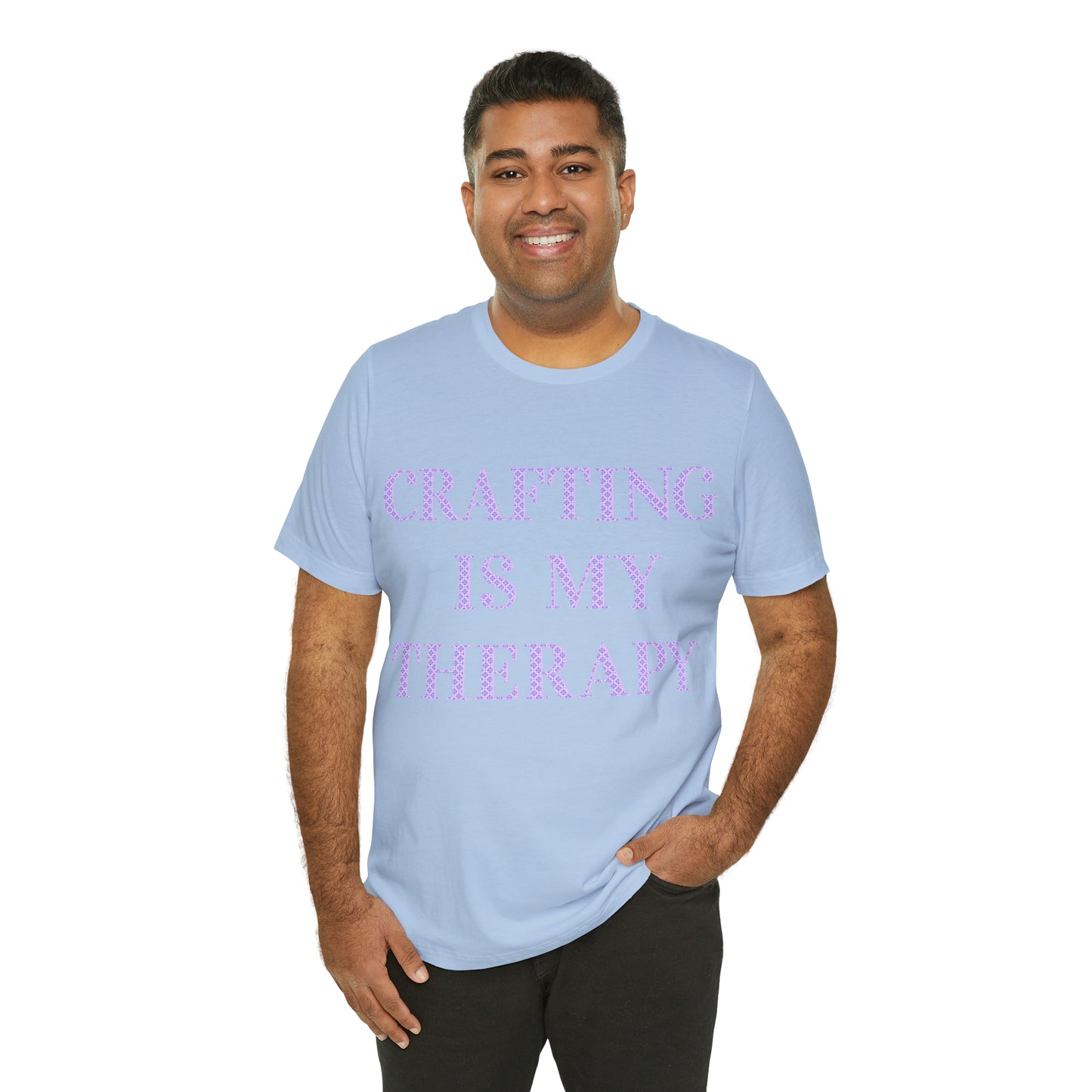 Crafting Is My Therapy- Adult, Regular Fit, Soft Cotton, T-shirt