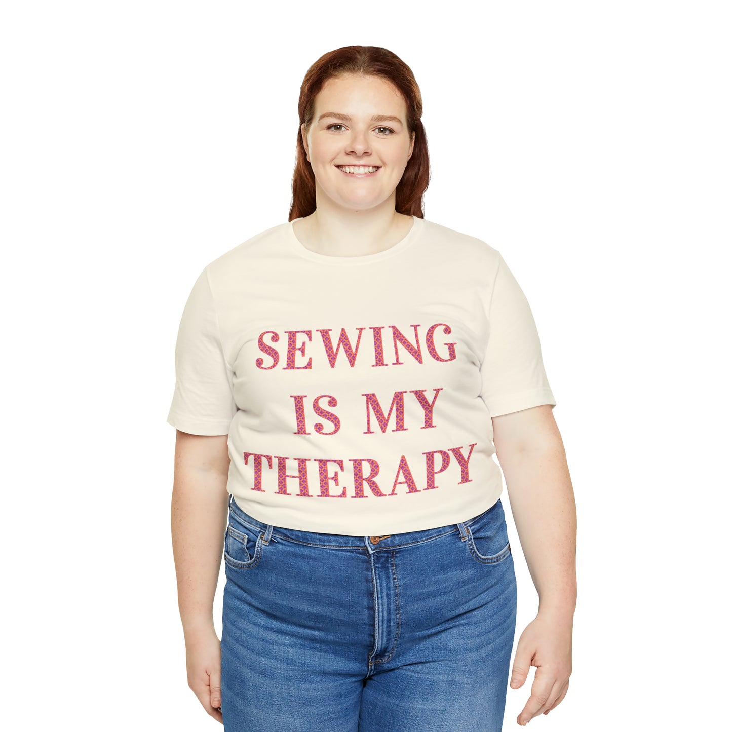 Sewing Is My Therapy- Adult, Regular Fit, Soft Cotton, T-shirt