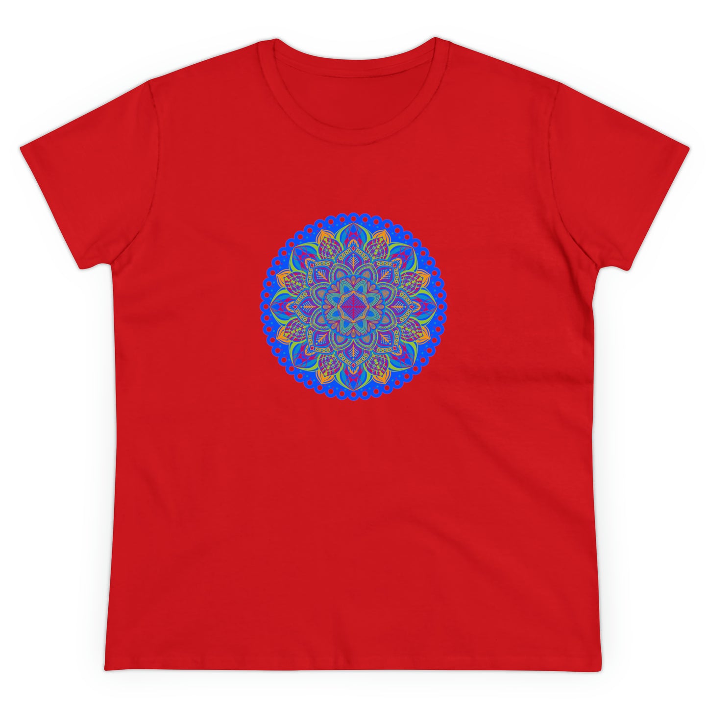 Art, Colorful, Nature, Flowers- Adult, Semi-fitted, T-shirt
