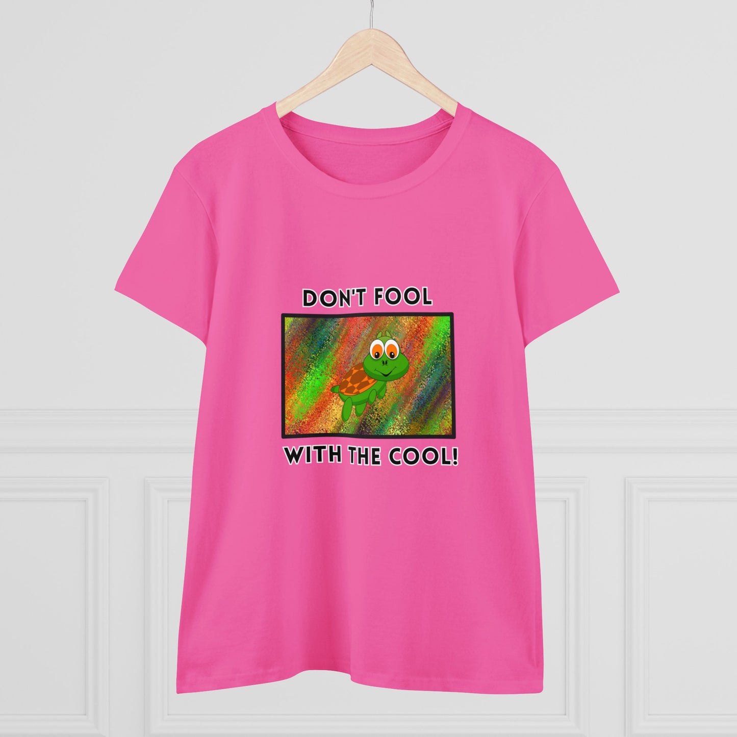 Turtle, Don't Fool With The Cool- Adult, Semi-fitted, T-shirt