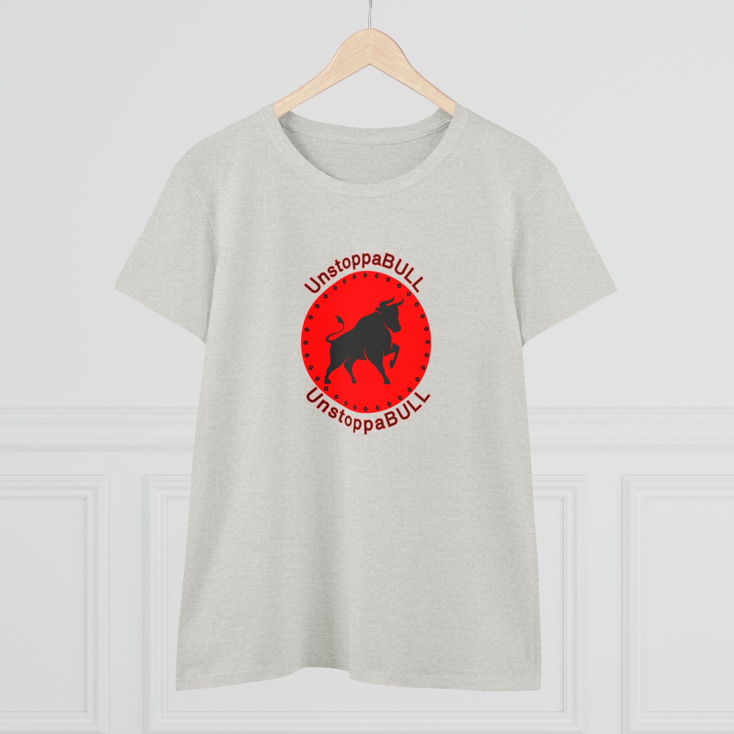 Animals, Bull, Symbol, Unstoppable, UnstoppaBULL- Adult, Semi-fitted T-shirt