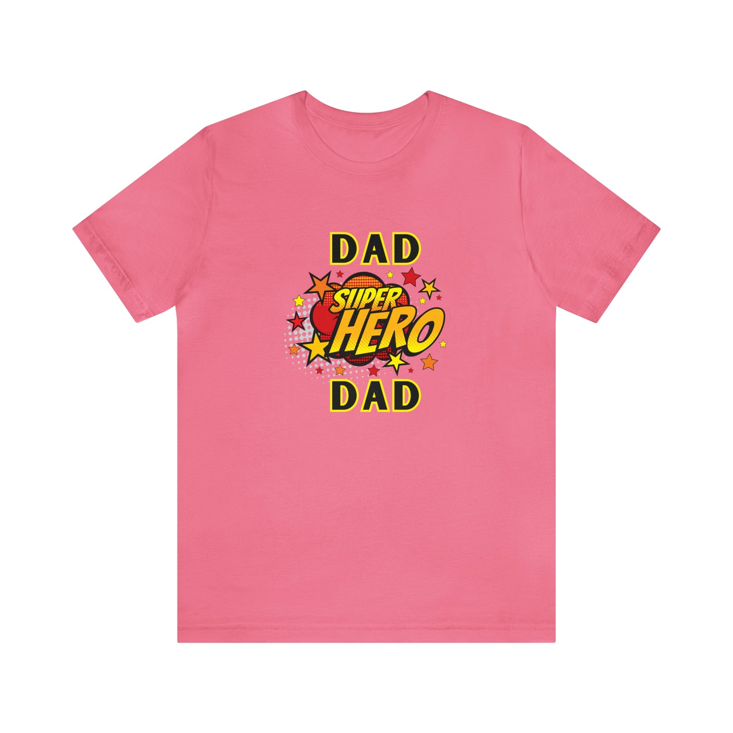 Family, Dad, Superhero, Positive- Adult, Regular Fit, Soft Cotton, T-shirt