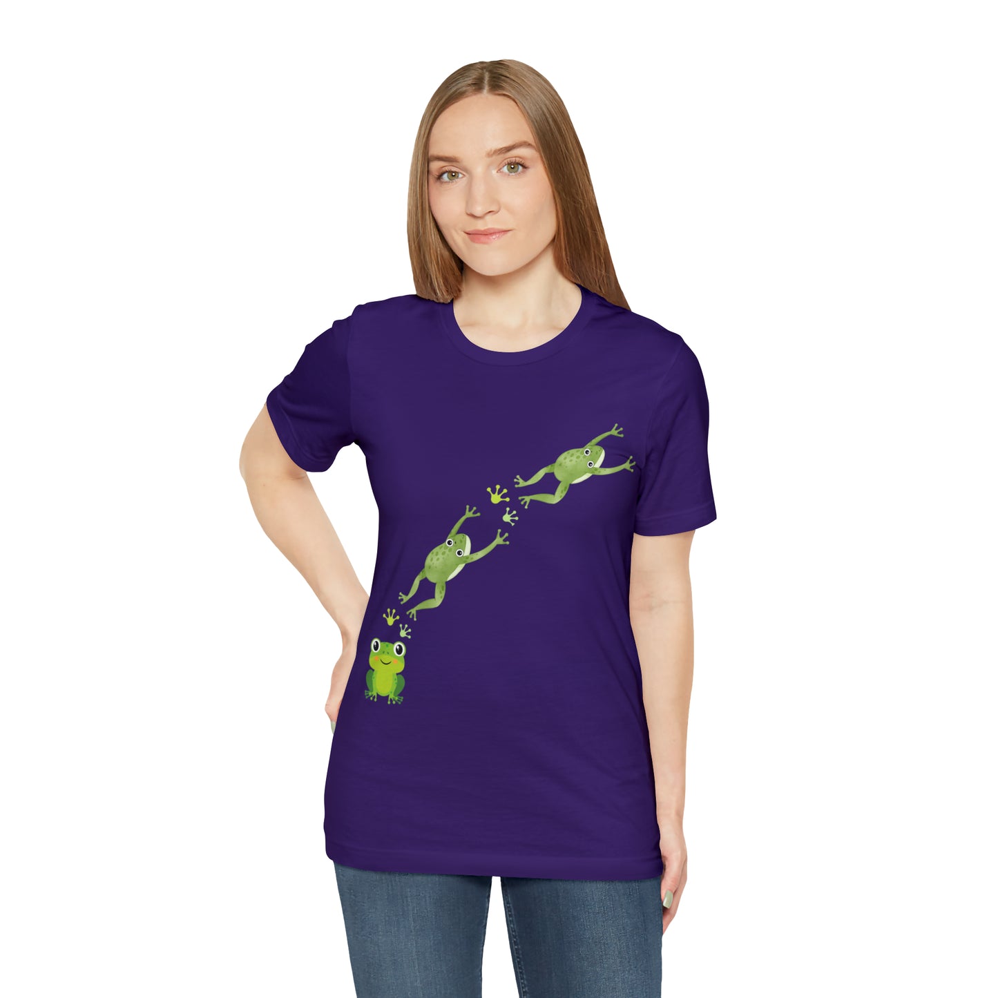 Frog Crossing- Adult, Regular Fit, Soft Cotton, T-shirt