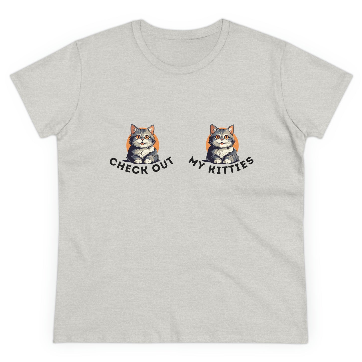 Kitty Cat T-Shirt / Check Out My Kitties Semi-Fitted Shirt / Unisex Jersey Short Sleeve Tee / Humorous Pet Clothes