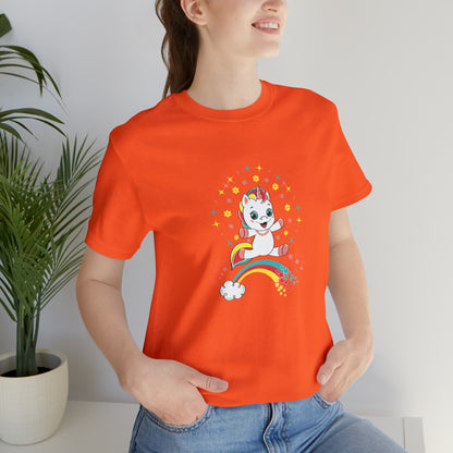 Fantasy, Unicorn, Positive, Things, Rainbow- Adult, Regular Fit, Soft Cotton, T-shirt