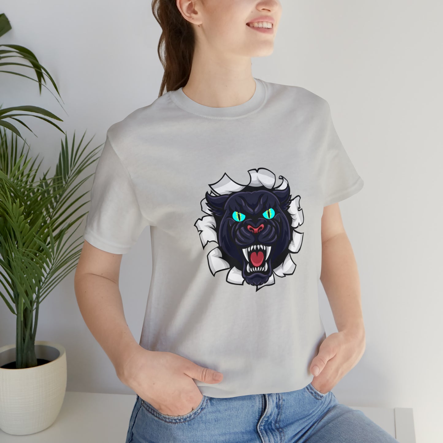 Holidays, Halloween, Animals, Felines, Sports, Football, Carolina Panthers - Adult, Regular Fit, Soft Cotton, T-shirt