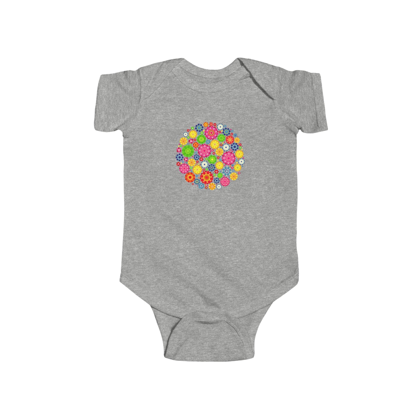 Colorful, Nature, Garden, Flowers- Baby, Infant, Toddler, Soft Cotton, Onesie