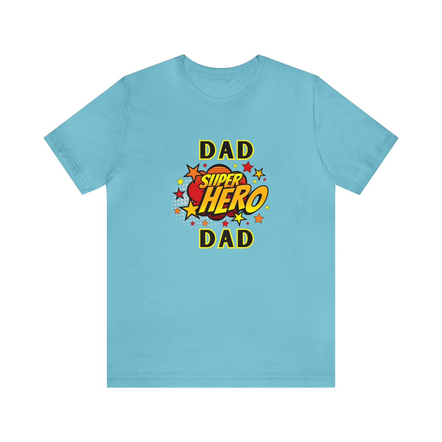 Family, Dad, Superhero, Positive- Adult, Regular Fit, Soft Cotton, T-shirt