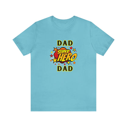 Family, Dad, Superhero, Positive- Adult, Regular Fit, Soft Cotton, T-shirt