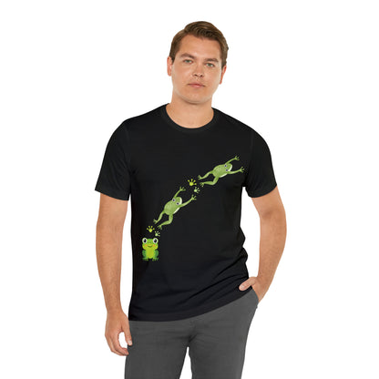 Frog Crossing- Adult, Regular Fit, Soft Cotton, T-shirt