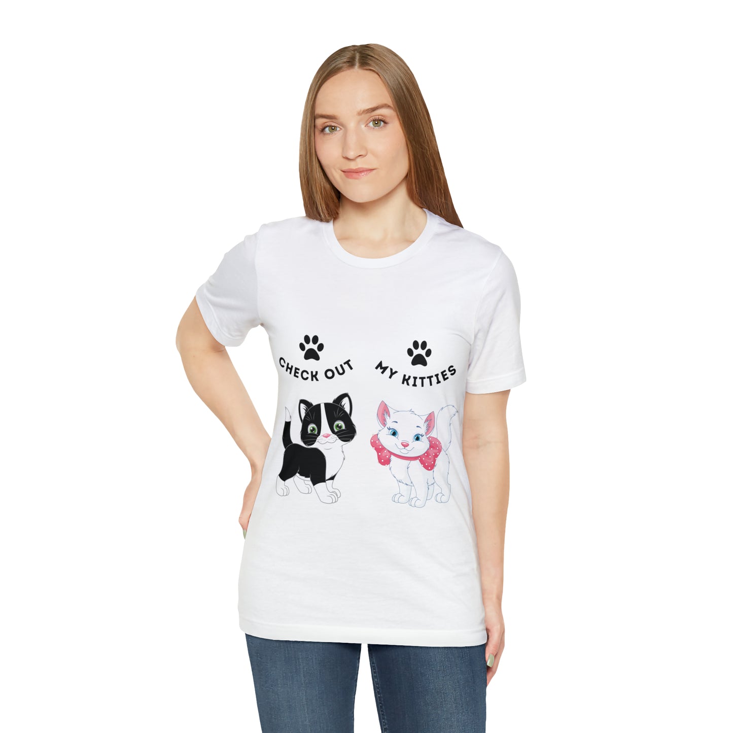 Kitty Cat T-Shirt / Check Out My Kitties Shirt / Unisex Jersey Short Sleeve Tee / Humorous Pet Clothes