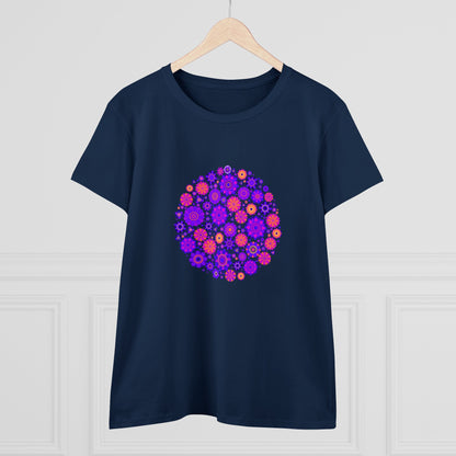 Colorful, Nature, Flowers- Adult, Semi-fitted, T-shirt
