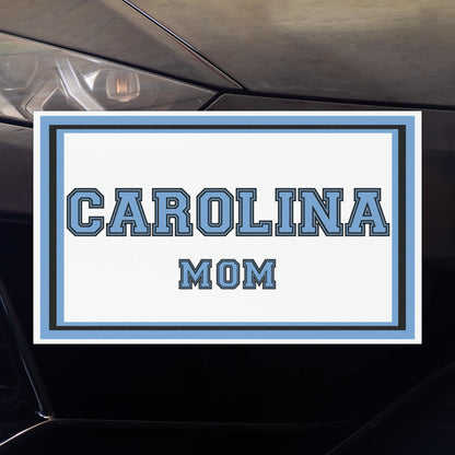 Carolina Mom Magnets, Car, Refrigerator, Blue, Weatherproof, Durable, Carolina Mom Blue Weatherproof Durable