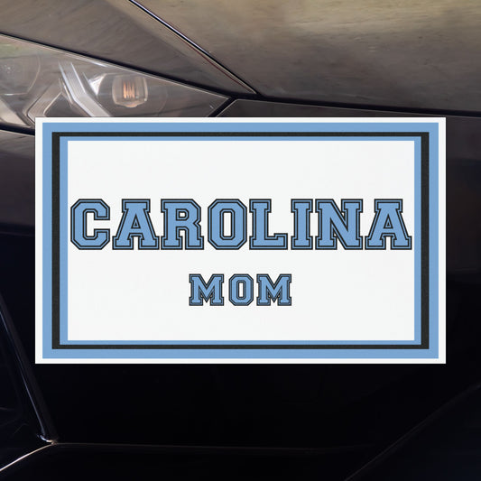 Carolina Mom Magnets, Car, Refrigerator, Blue, Weatherproof, Durable, Carolina Mom Blue Weatherproof Durable