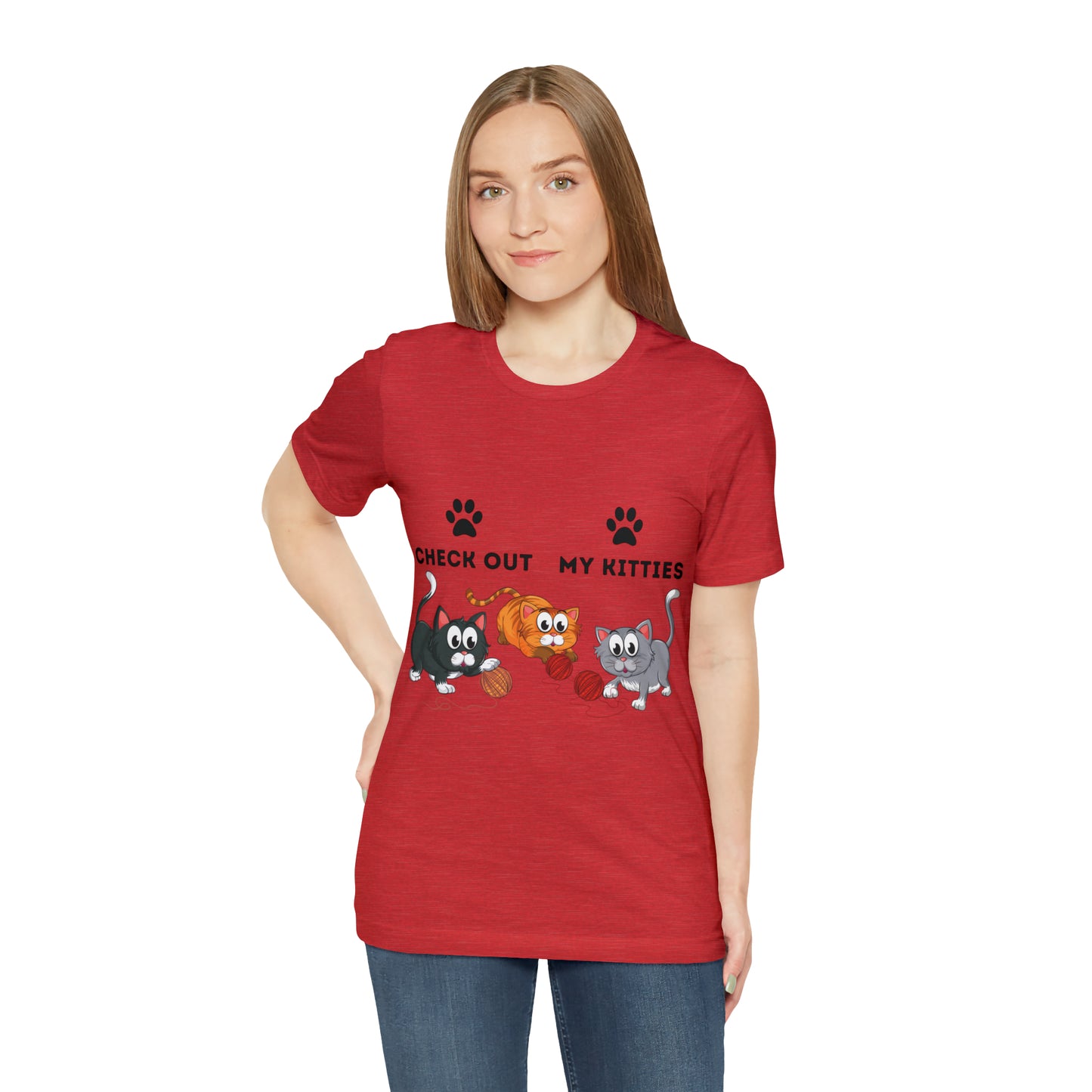 Kitty Cat T-Shirt / Check Out My Kitties Shirt / Unisex Jersey Short Sleeve Tee / Humorous Pet Clothes
