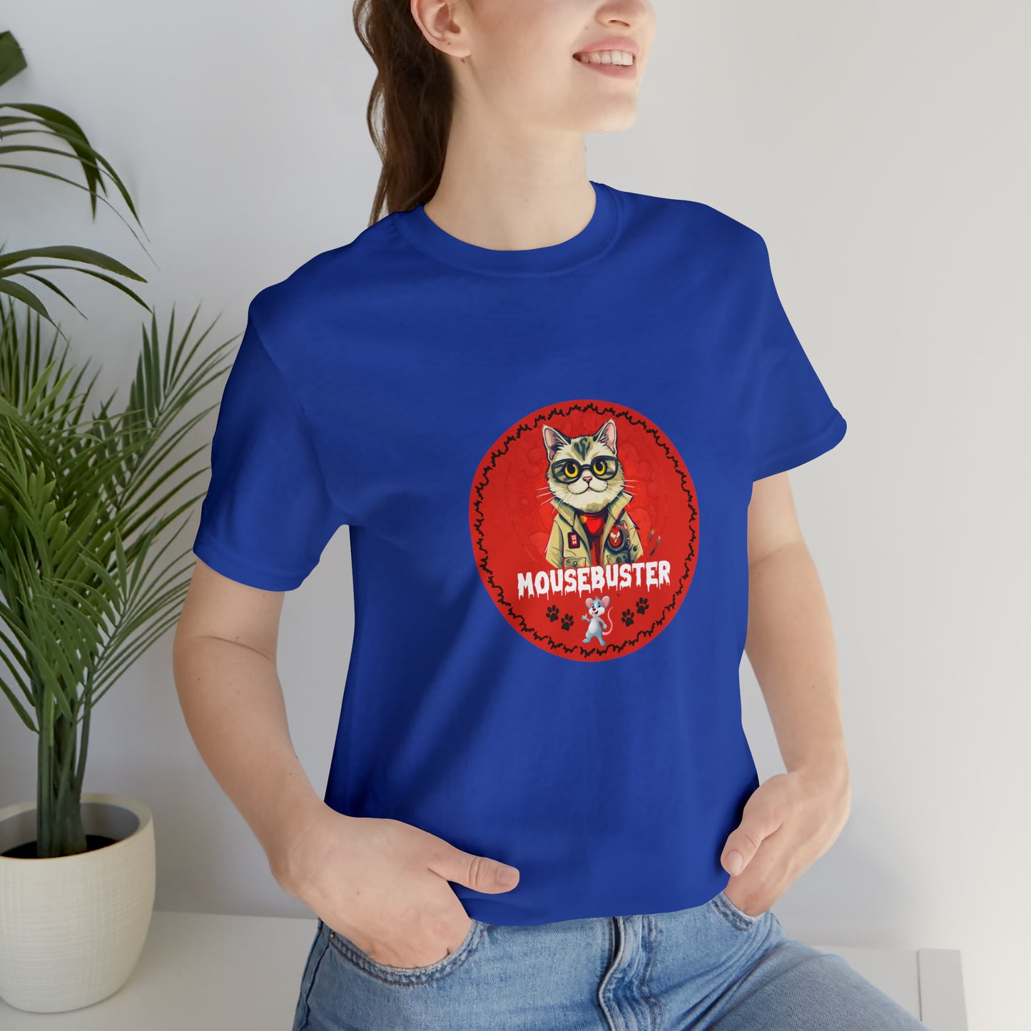 Animals, Cats, Mouse, Funny, Holiday, Halloween - Adult, Regular Fit, Soft Cotton, T-shirt