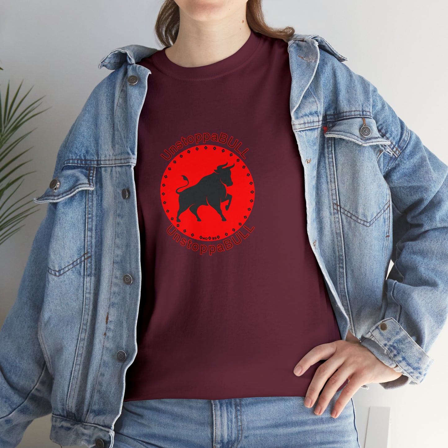 Bull, Unstoppable UnstoppaBULL, Animals- Adult, Heavy Cotton, T-Shirt