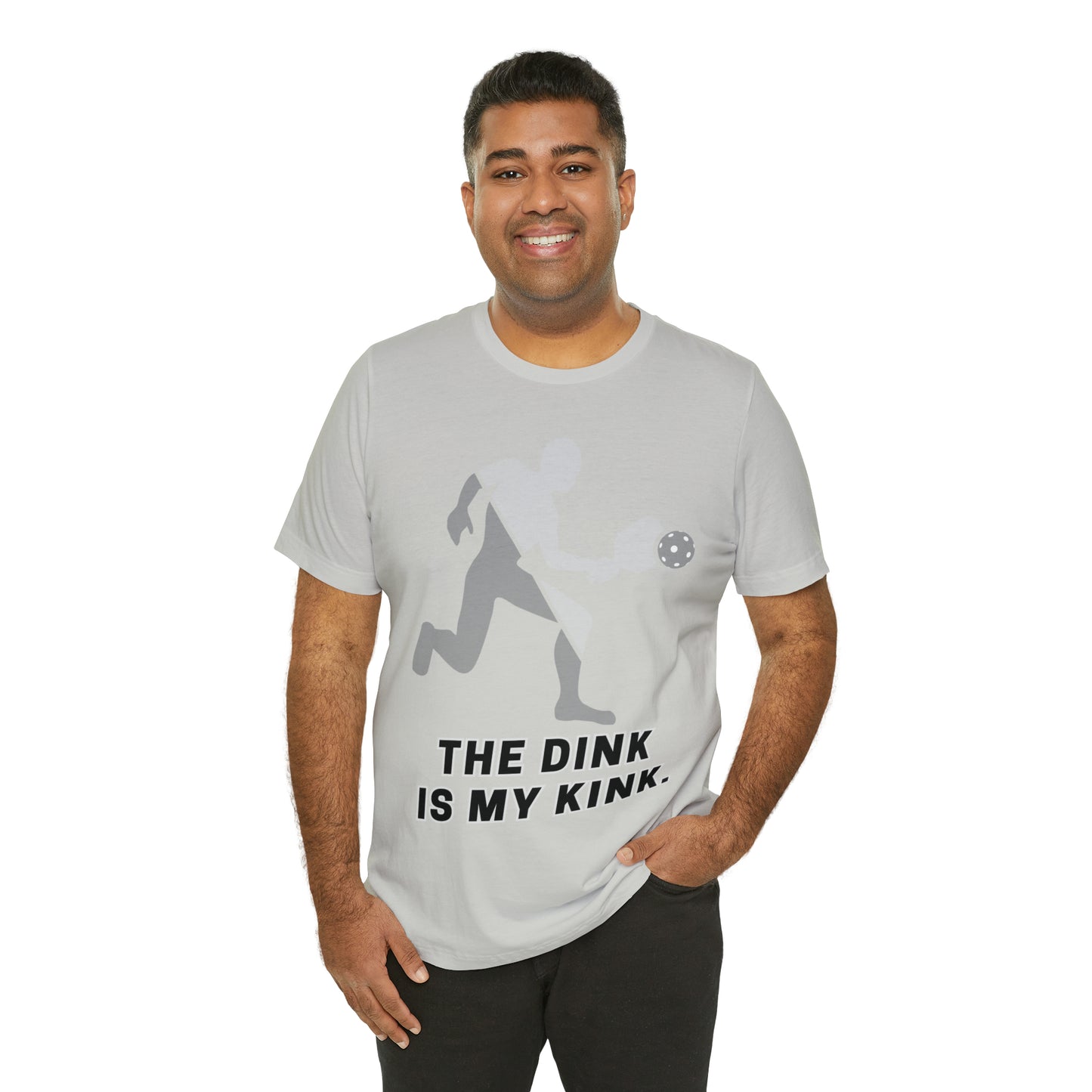 Pickleball Sports, The Dink Is My Kink- Adult, Regular Fit, Soft Cotton, Full Size Image, T-shirt
