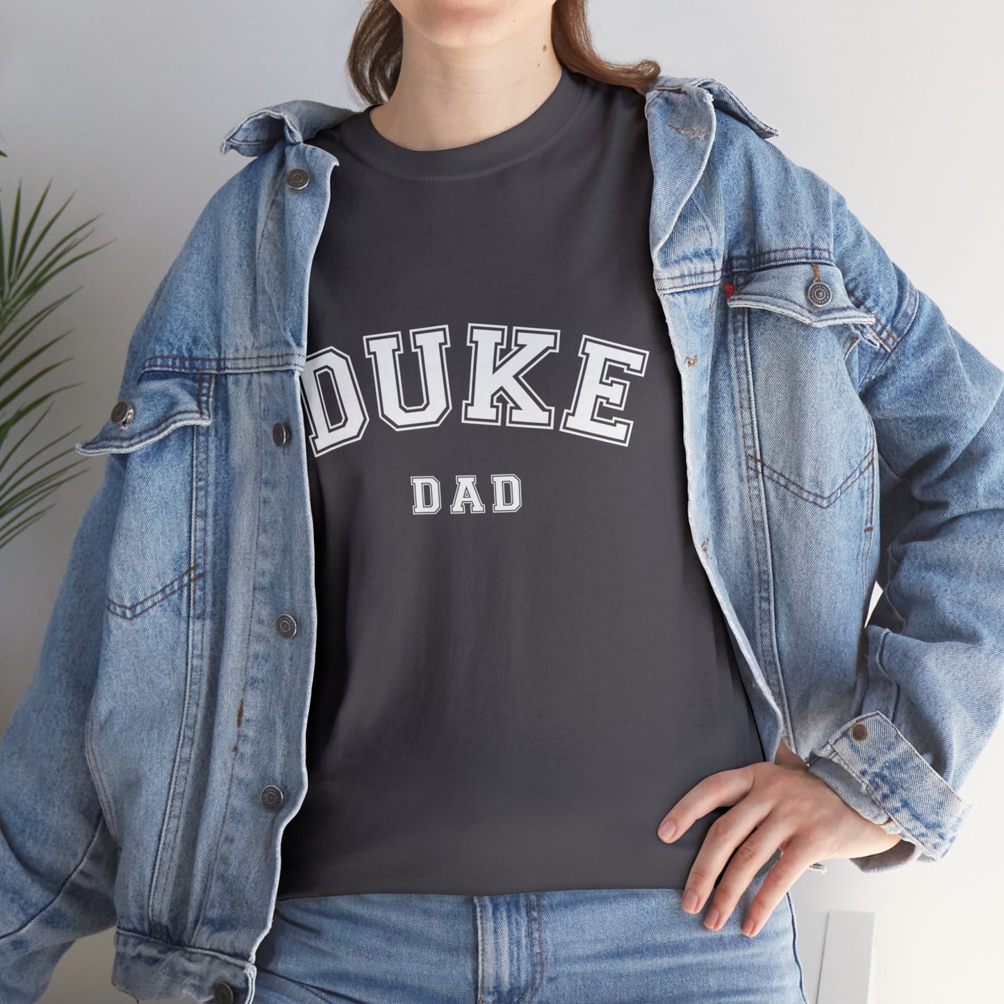DUKE Dad, parent shirt T-shirt-Adult, Unisex Heavy Cotton Tee