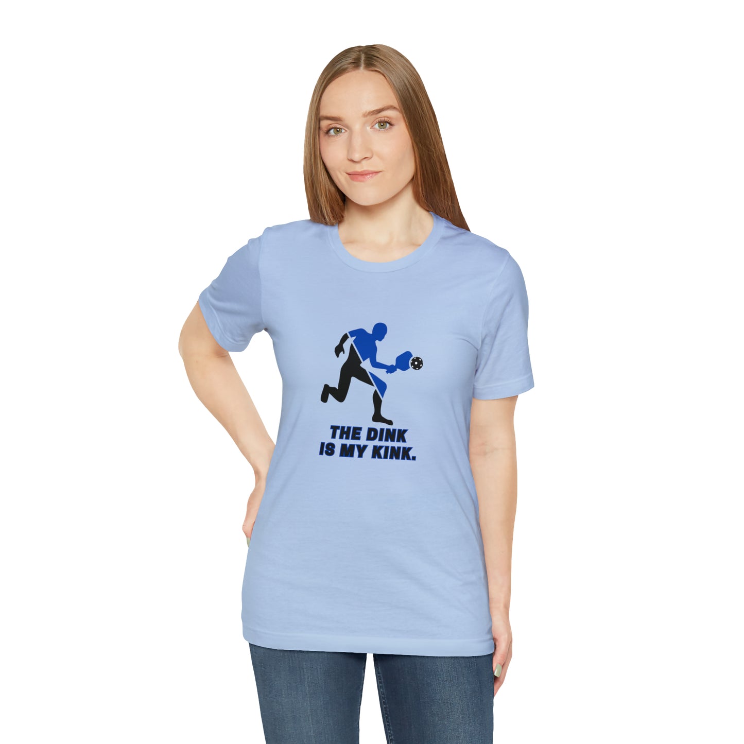 Pickleball Sports, The Dink Is My Kink- Adult, Regular Fit, Soft Cotton, Smaller Size Image, T-shirt