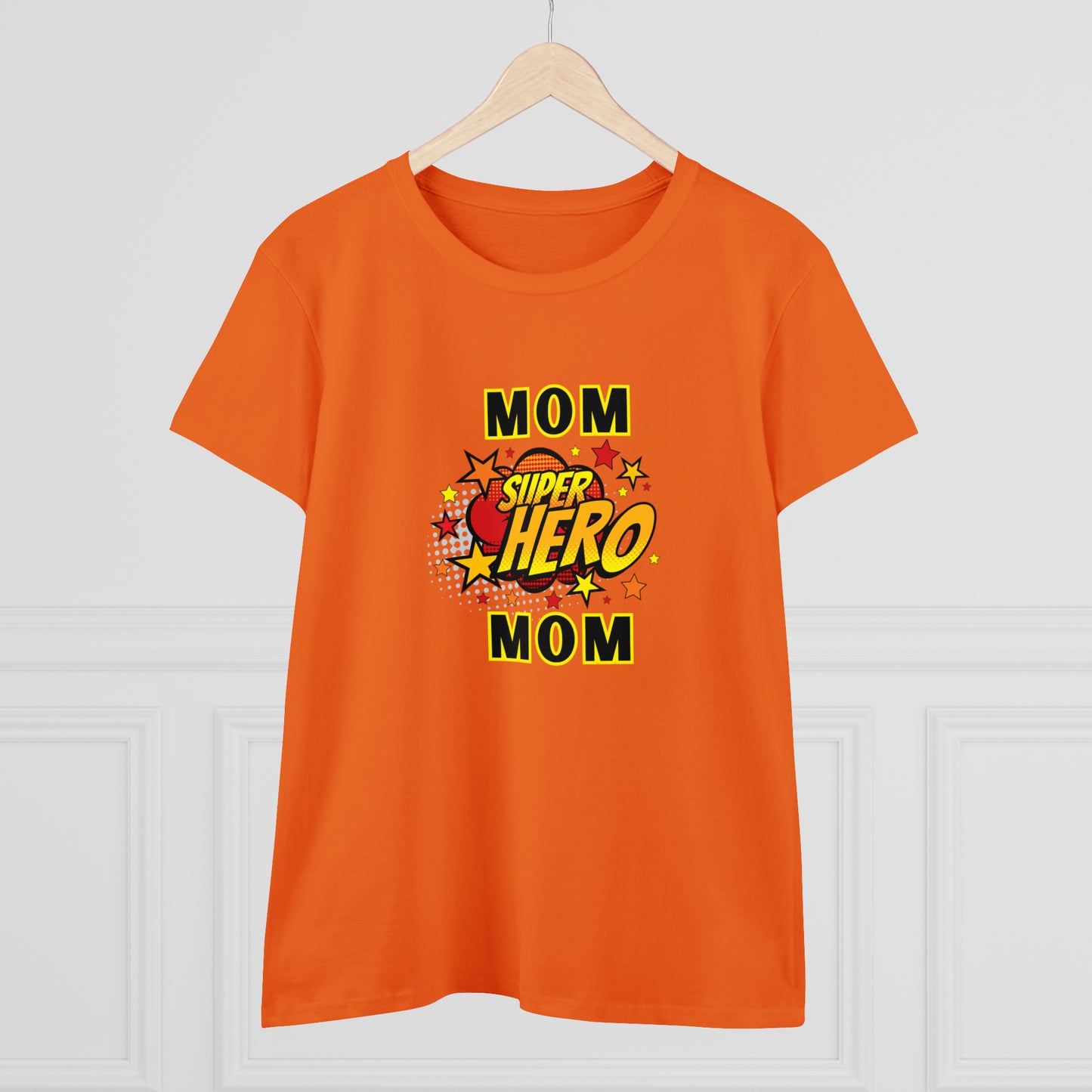 Family, Mom, Superhero, Positive- Adult, Semi-fitted, T-shirt