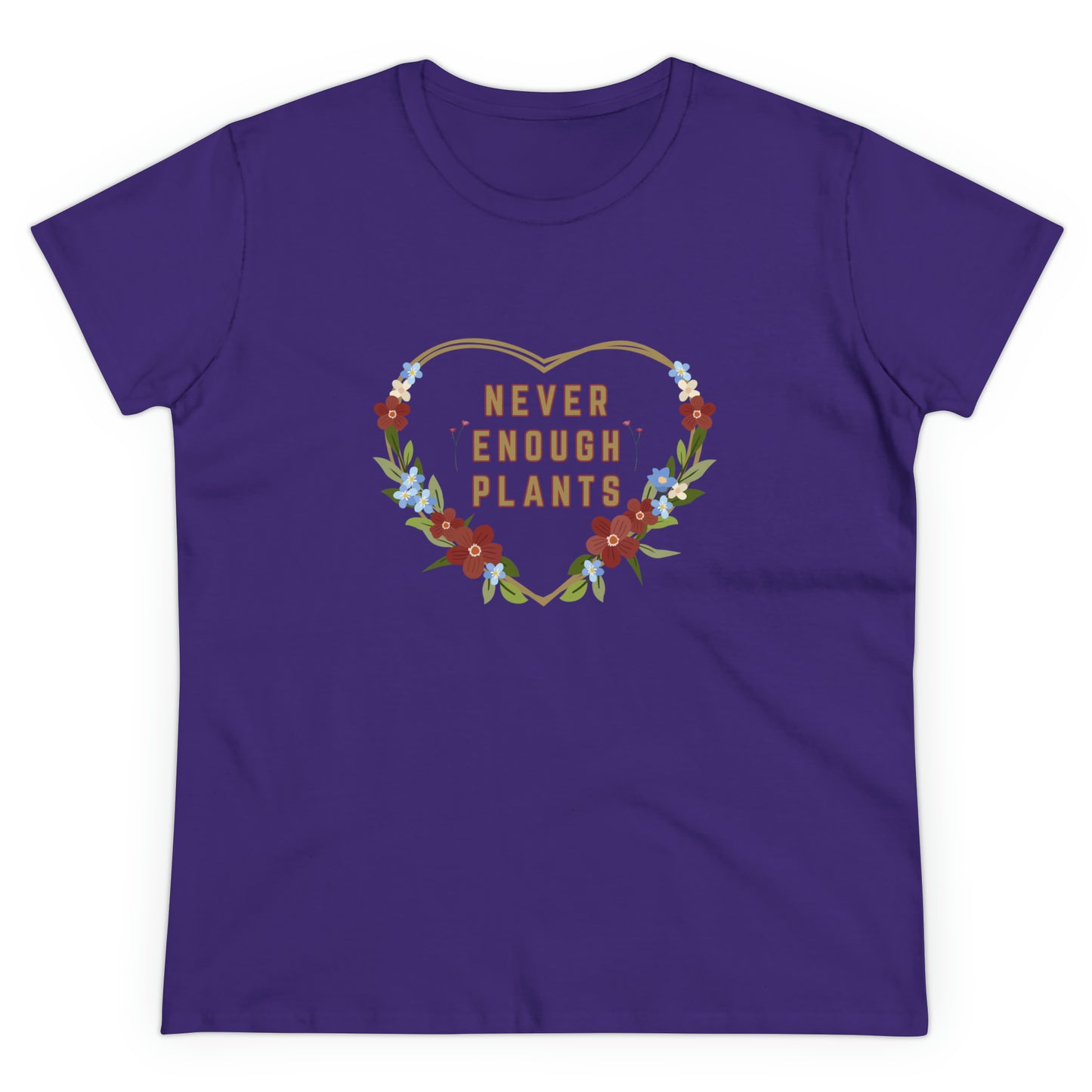 Nature, Plants, Never Enough Plants, Flowers- Adult, Semi-fitted, T-shirt