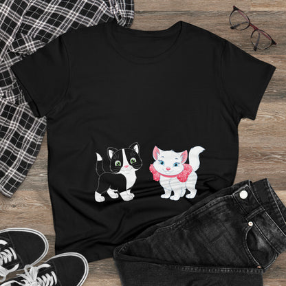 Kitty Cat T-Shirt / Check Out My Kitties Semi-Fitted Shirt / Unisex Jersey Short Sleeve Tee / Humorous Pet Clothes