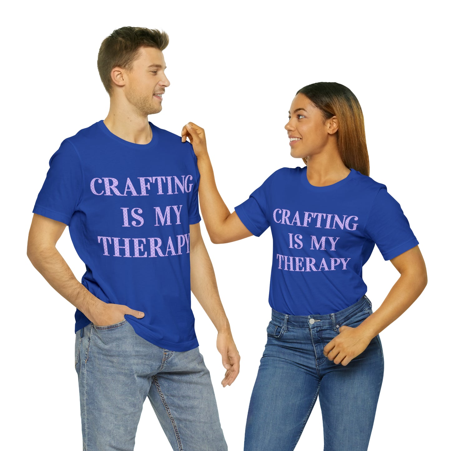 Crafting Is My Therapy- Adult, Regular Fit, Soft Cotton, T-shirt