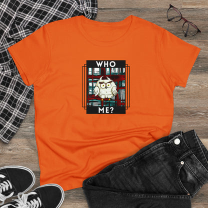 Bird, Who Me? Owl- Adult, Semi-fitted, T-shirt