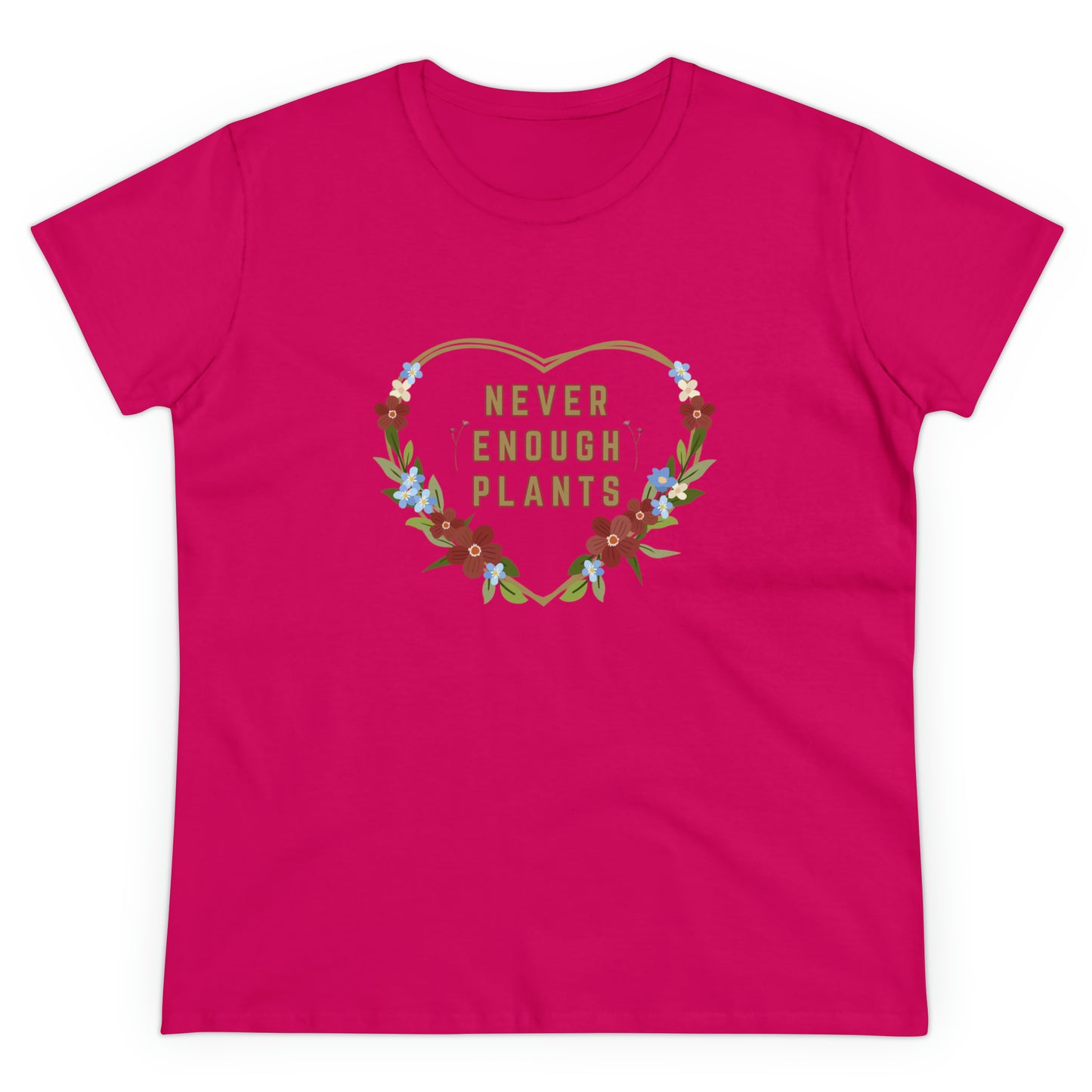 Nature, Plants, Never Enough Plants, Flowers- Adult, Semi-fitted, T-shirt