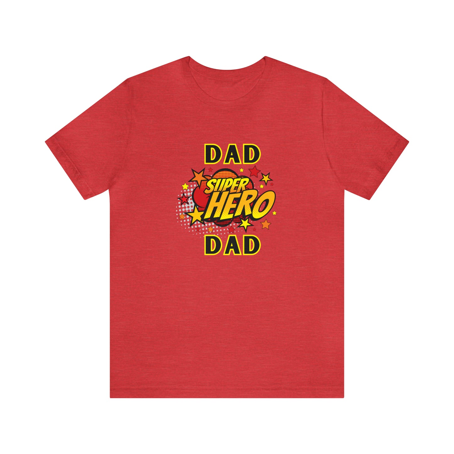 Family, Dad, Superhero, Positive- Adult, Regular Fit, Soft Cotton, T-shirt