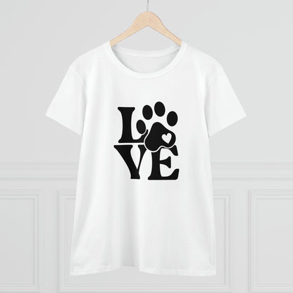 Love, Dog, Animals, Words- Adult, Semi-fitted, T-shirt