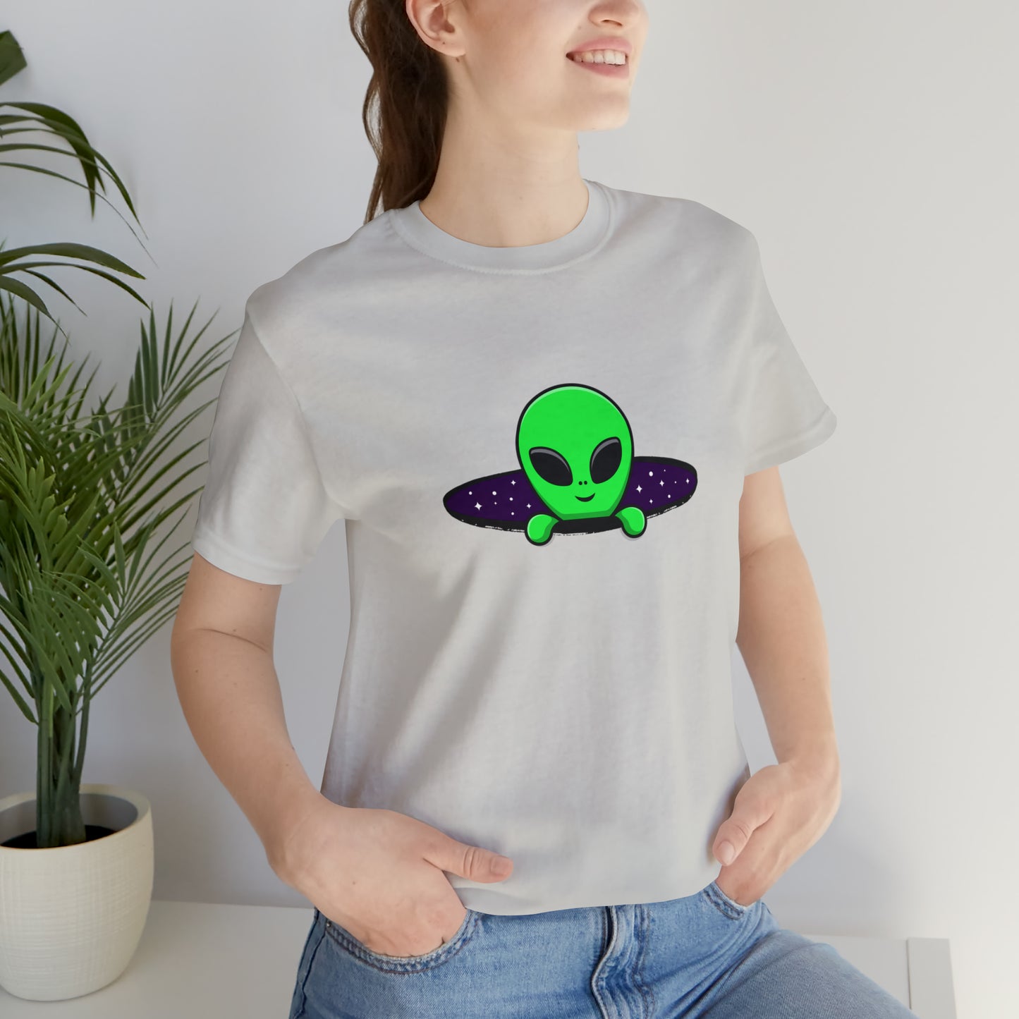Fantasy, Alien Portal, Sci-fi, Aliens- Adult, Regular Fit, Soft Cotton, T-shirt